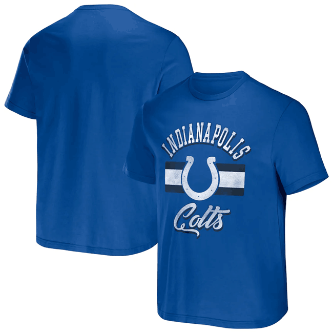 Men's Indianapolis Colts Blue x Darius Rucker Collection Stripe T-Shirt